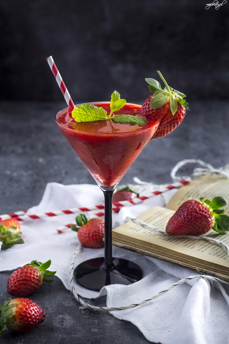 Truskwkowe Daiquiri - mroźny walentynkowy drink
