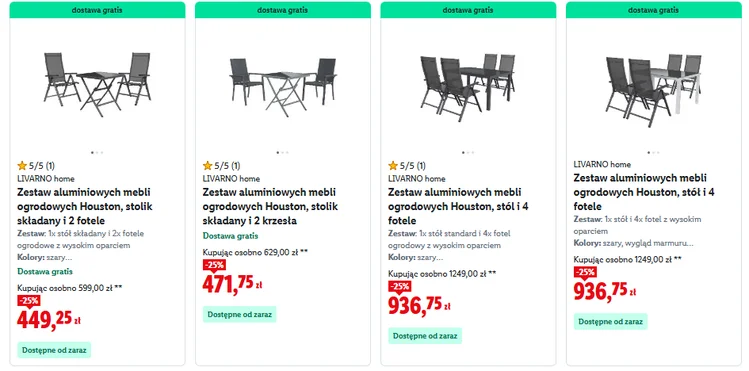 Zdjęcie -25% na meble ogrodowe jeszcze tylko przez 2 dni! Zestawy z Lidla rozchodzą się jak ciepłe bułeczki #5