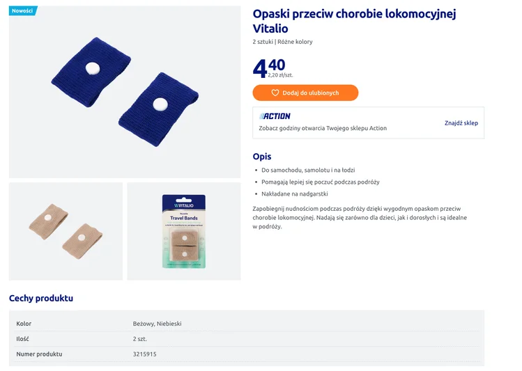 Zdjęcie Opaska przeciw chorobie lokomocyjnej z Action za 4,40 zł! Czy to ma prawo zadziałać? Sprawdzamy #1