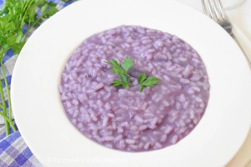 Risotto z czerwoną kapustą