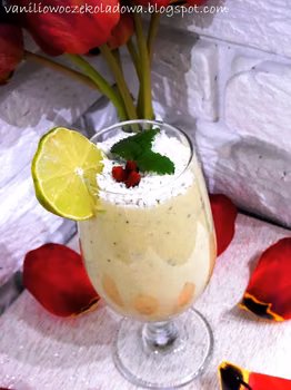Deser jaglany z kiwi i miętą (Vege & White sugar free)