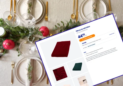 Ten obrus z Action za 44 zł zrobi furorę na wigilijnym stole! Gruby sztruks i soczyste kolory - goście będą pod wrażeniem