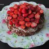 TORT TRUSKAWKOWY BEZ CUKRU- NA BISZKOPCIE Z KSYLITOLEM