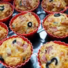 Muffinki na słono-z salami,mozzarellą i oliwkami