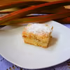 Kruche ciasto z rabarbarem