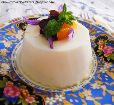 Wiosenna Pomarańczowo-kokosowa Panna cotta (Vege & gluten free)