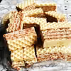 Wafelki z masą kakaowo-orzechową