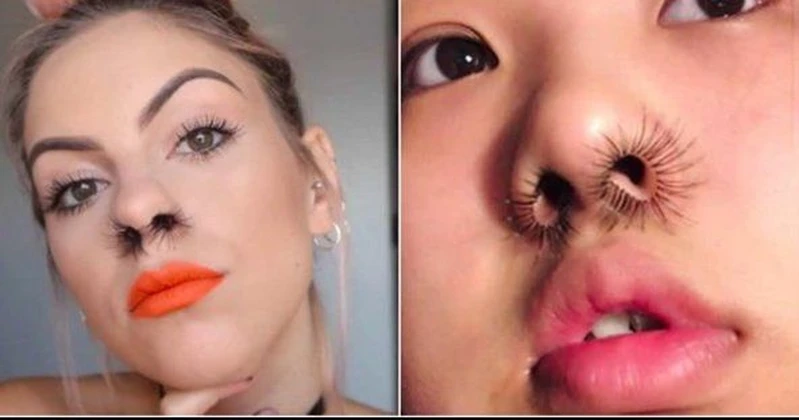 Nowy trend na Instagramie! Dziewczyny przedłużają włosy w nosie…