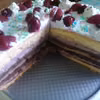 Tort z frużeliną wiśniową