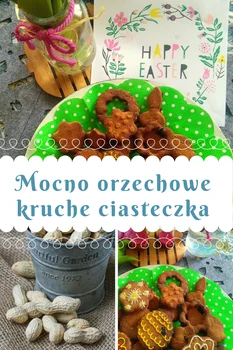 Mocno orzechowe kruche ciasteczka