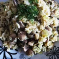 Risotto parboiled z pieczarkami