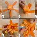 Kwiatuszki z marchewki