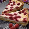 Tarta serowa z malinami