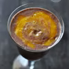 Koktajl chia z kakao i mango