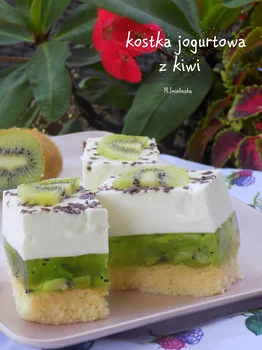 kostka jogurtowa z kiwi
