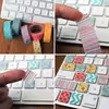 Pomysł na ozdobienie klawiatury za pomocą taśm washi