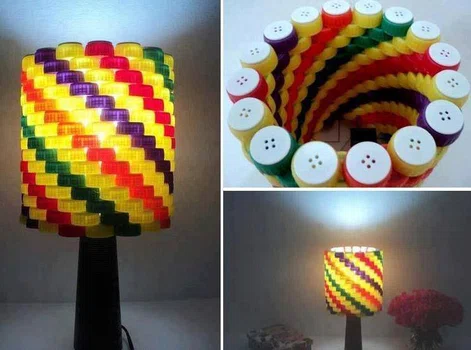 Kolorowa lampka z zakrętek