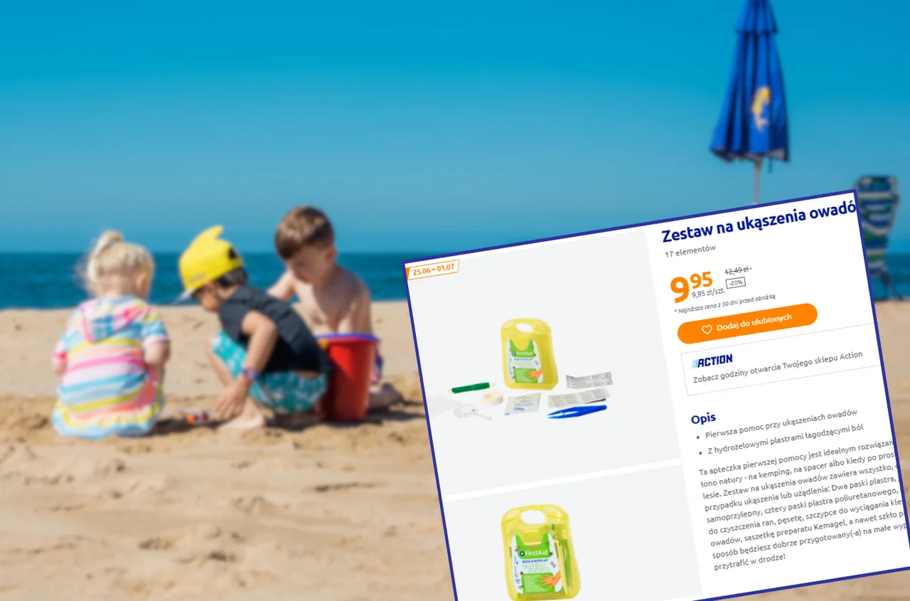 Letnie SOS za mniej niż 10 zł! Ten zestaw to aż 17 elementów i  uratuje Ci każde wakacje z dzieckiem