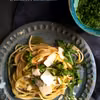 Makaron z pesto z rukoli i migdałów