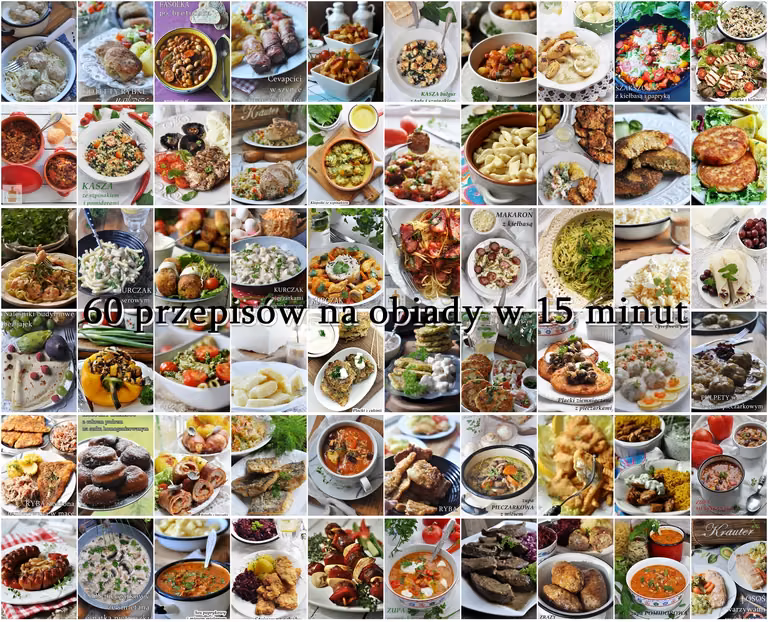 60 przepisów na obiady w 15 minut