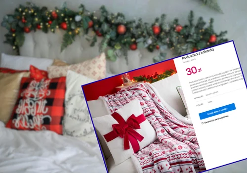 Te poduszki z Pepco za 30 zł to cudo na Święta! Mięciutkie, a duże kokardy robią mega efekt -  kanapa jak z katalogu