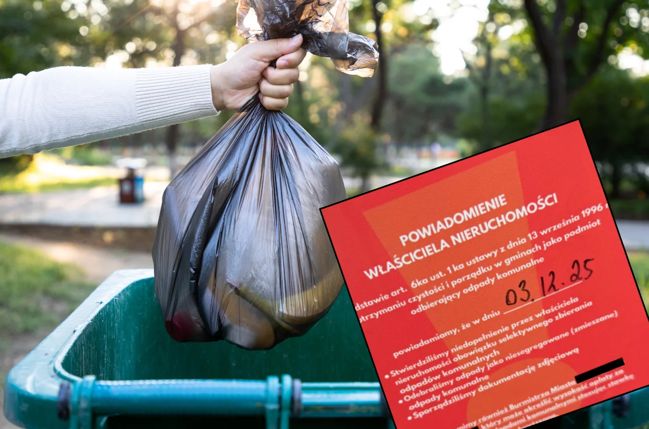 Czerwone naklejki na koszach na śmieci! Coraz więcej osób dostaje takie powiadomienia