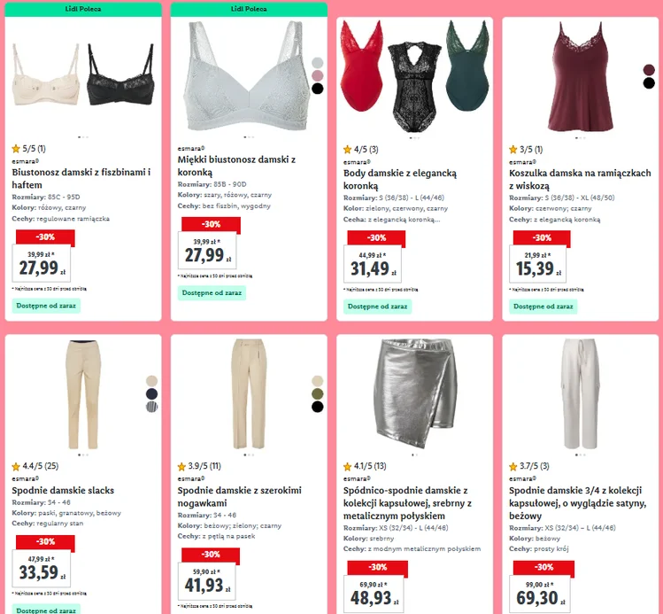 Zdjęcie Lidl wystartował z wielką akcją promocyjną! Odzież i jakościowe sprzęty nawet 135 zł taniej #9