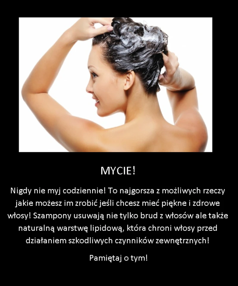Nigdy nie rób tego swoim włosom