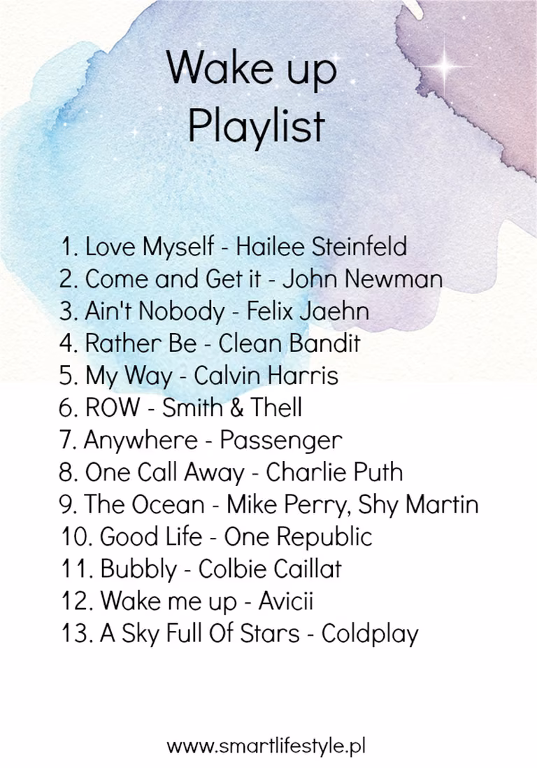 Playlista na poranne wstawanie
