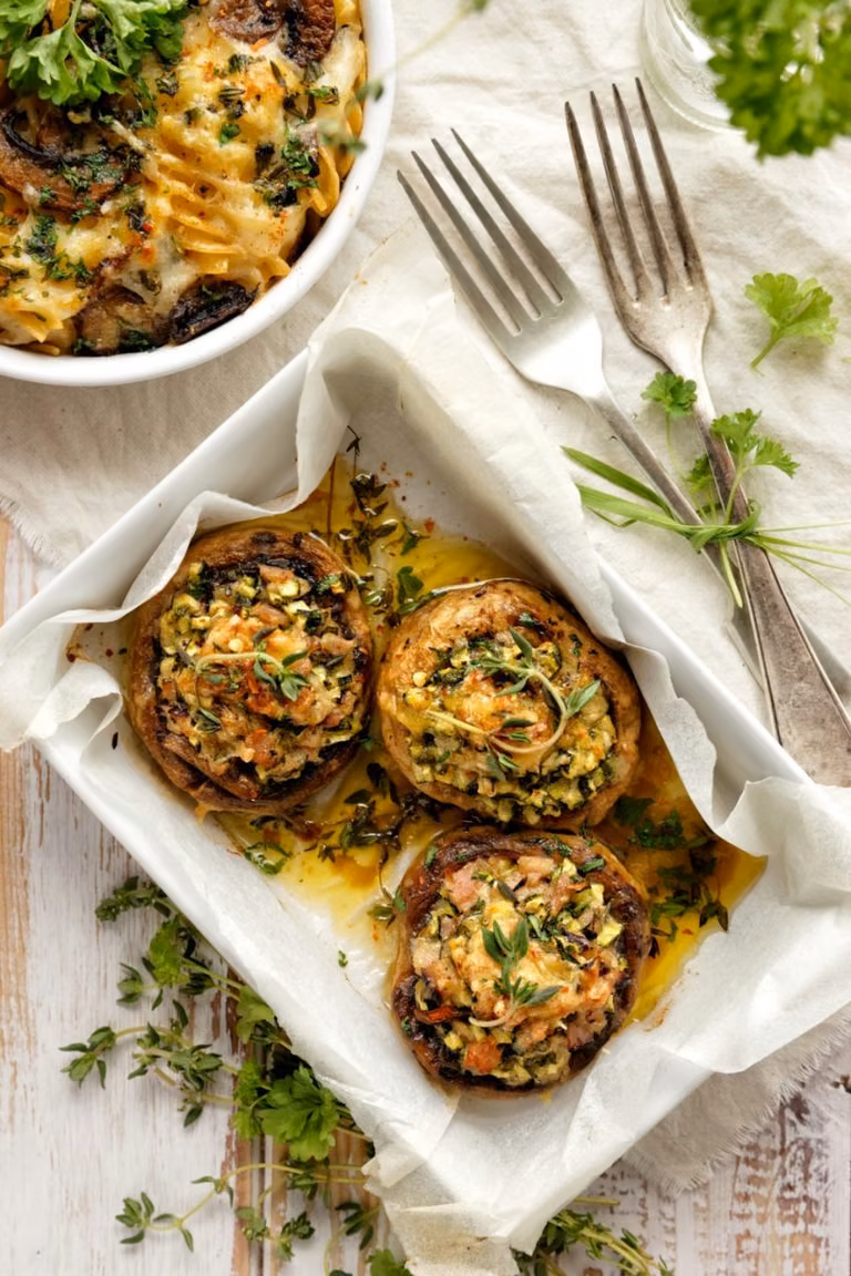 Faszerowane pieczarki portobello