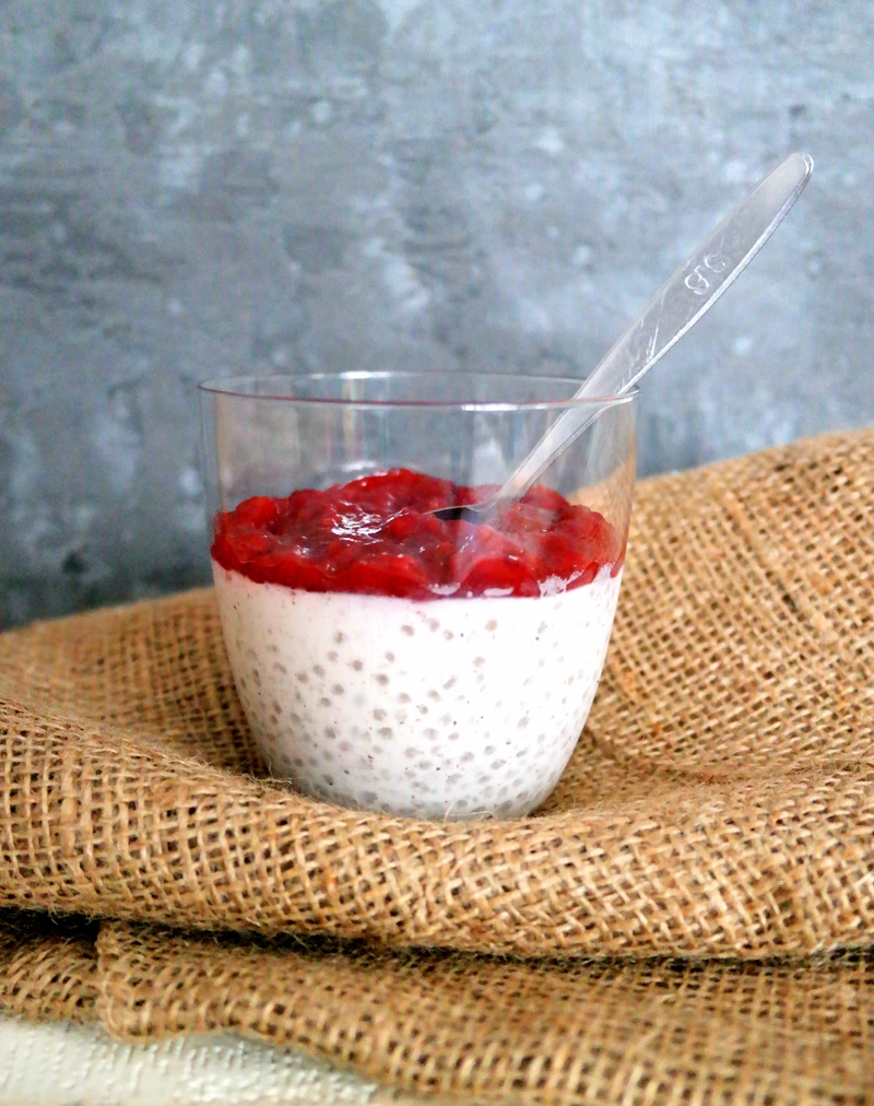 Pudding z tapioki i mleczka kokosowego