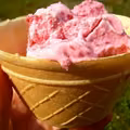 Lody malinowe