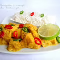 Curry z kurczaka i mango w mleku kokosowym