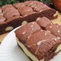 Ciasto Poduszkowiec czyli murzynek z masą serową