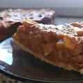 Ciasteczkowy jabłecznik na kruchym spodzie kokosowym