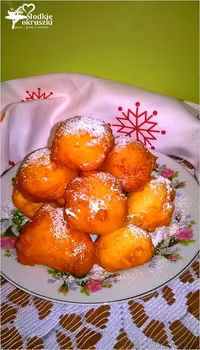 Szybkie mini pączki waniliowe
