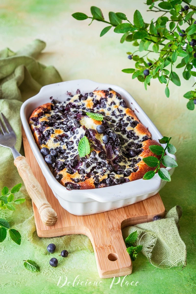 Dutch baby z jagodami