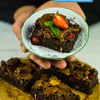 Brownie z truskawkami - mocno czekoladowe!