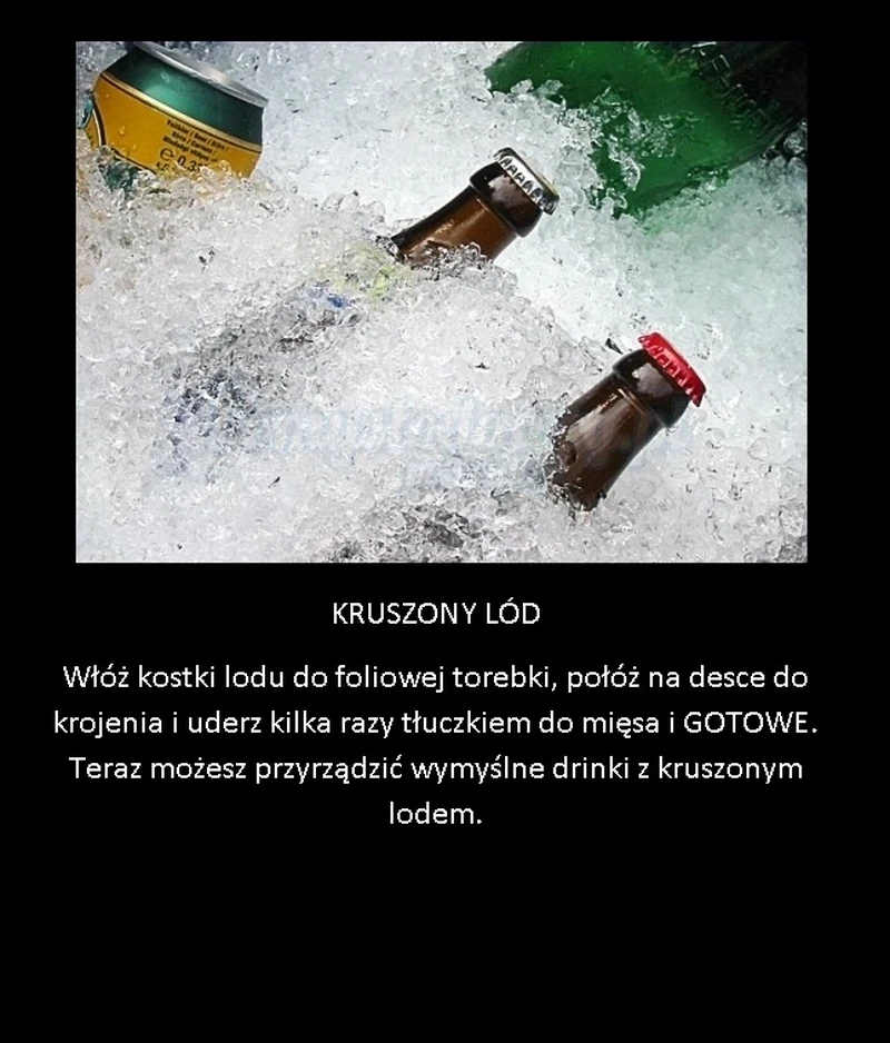 Kruszony lód bez wysiłku!