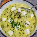Zupa szparagowa z ziemniakami i serem feta