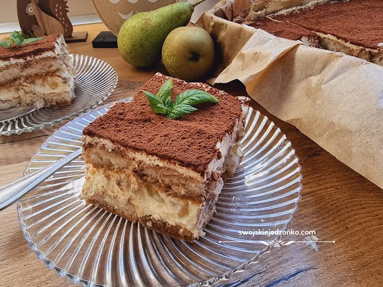 Tiramisu z gruszkami - prosty przepis