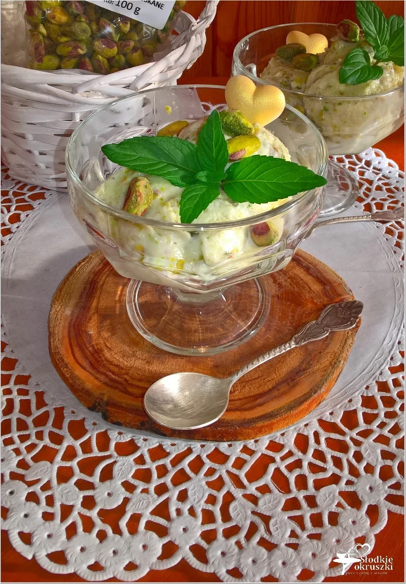 Domowe lody pistacjowe (bez maszynki)