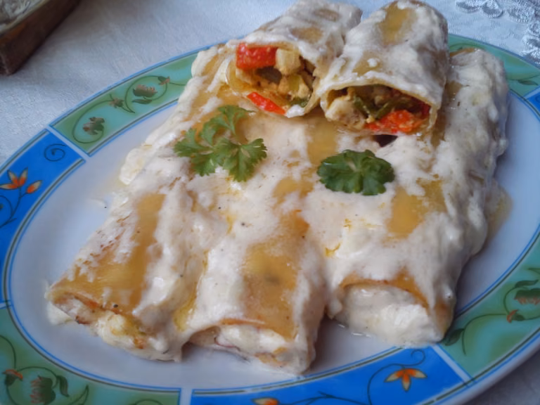 Cannelloni z sosem czosnkowym