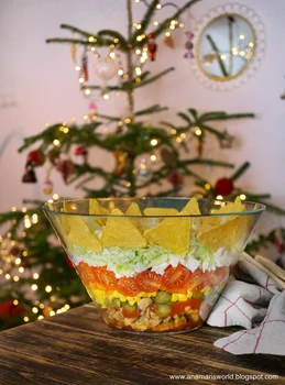 Sałatka gyros warstwowa