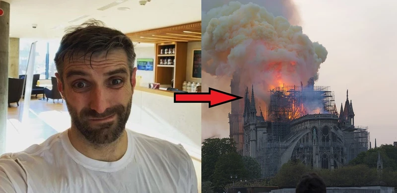 NOTRE DAME – Maciej Dowbor zażartował z pożaru katery. Internauci zareagowali!