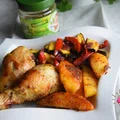Pałki z kurczaka z warzywami w marynacie aromatyczne zioła