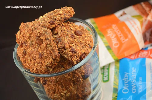 Dietetyczne ciasteczka z otrąb (bez masła,mąki, cukru)