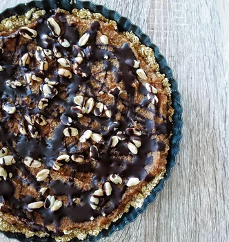 Tarta a'la snickers (bez pieczenia)