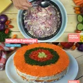 Sałatka fantazja - tort sałatkowy