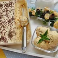 Lody kajmakowe z czekoladą